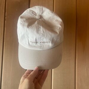 NWOT Status Anxiety Cap Beige Small / hats